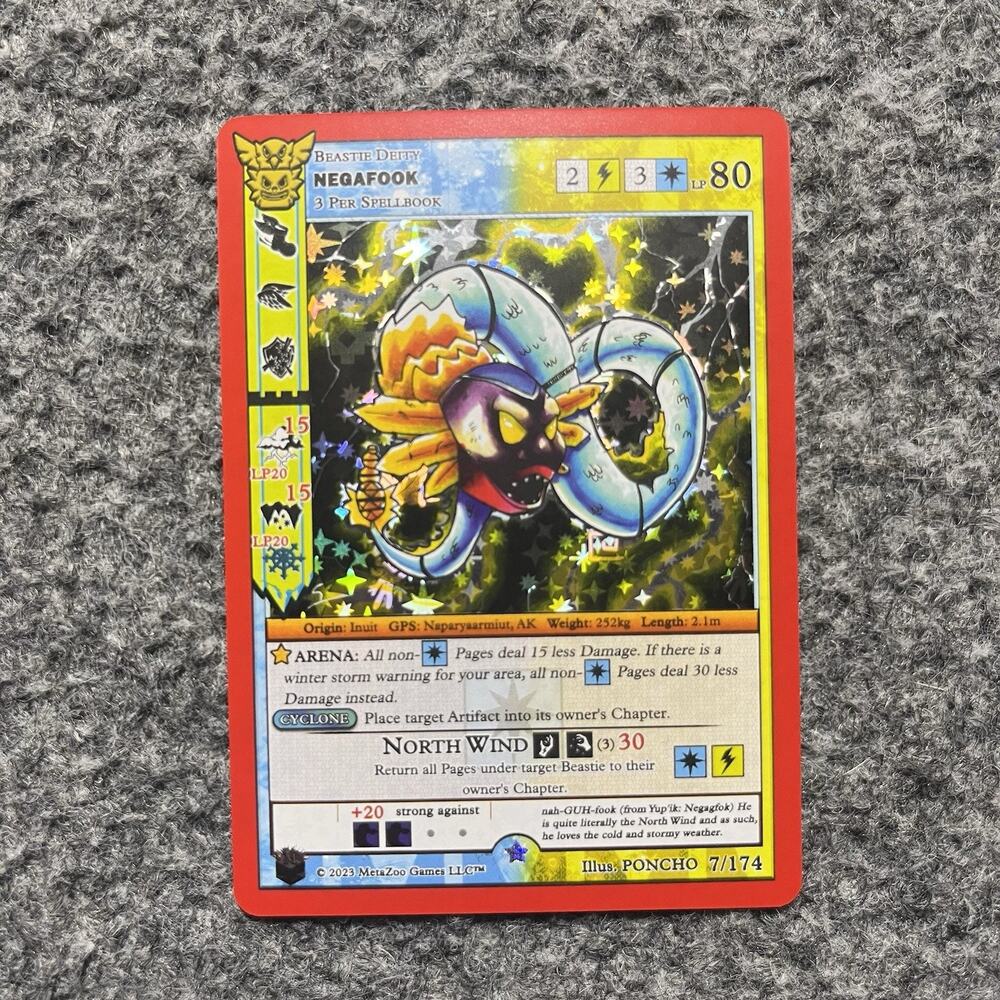 MetaZoo Native Negafook 7/174 Full Holo Big Box 2023 NM
